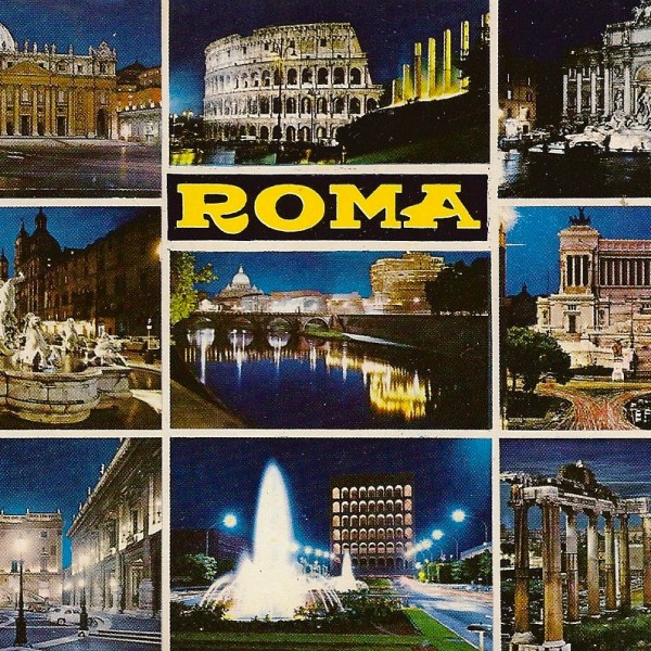 Roma (Rome) Italy postcard mailed 1972