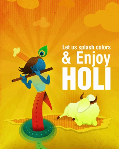 March 17 : Celebrate Holi with Krishna, Radha & their Gopis & Sakhas